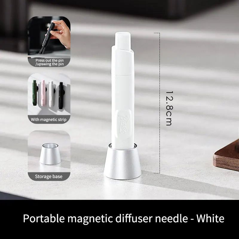 Bincoo WDT Tool Espresso Distribution Tools with Magnetic Loose Powder Needle for Espresso Coffee Stirrer Telescopic Design