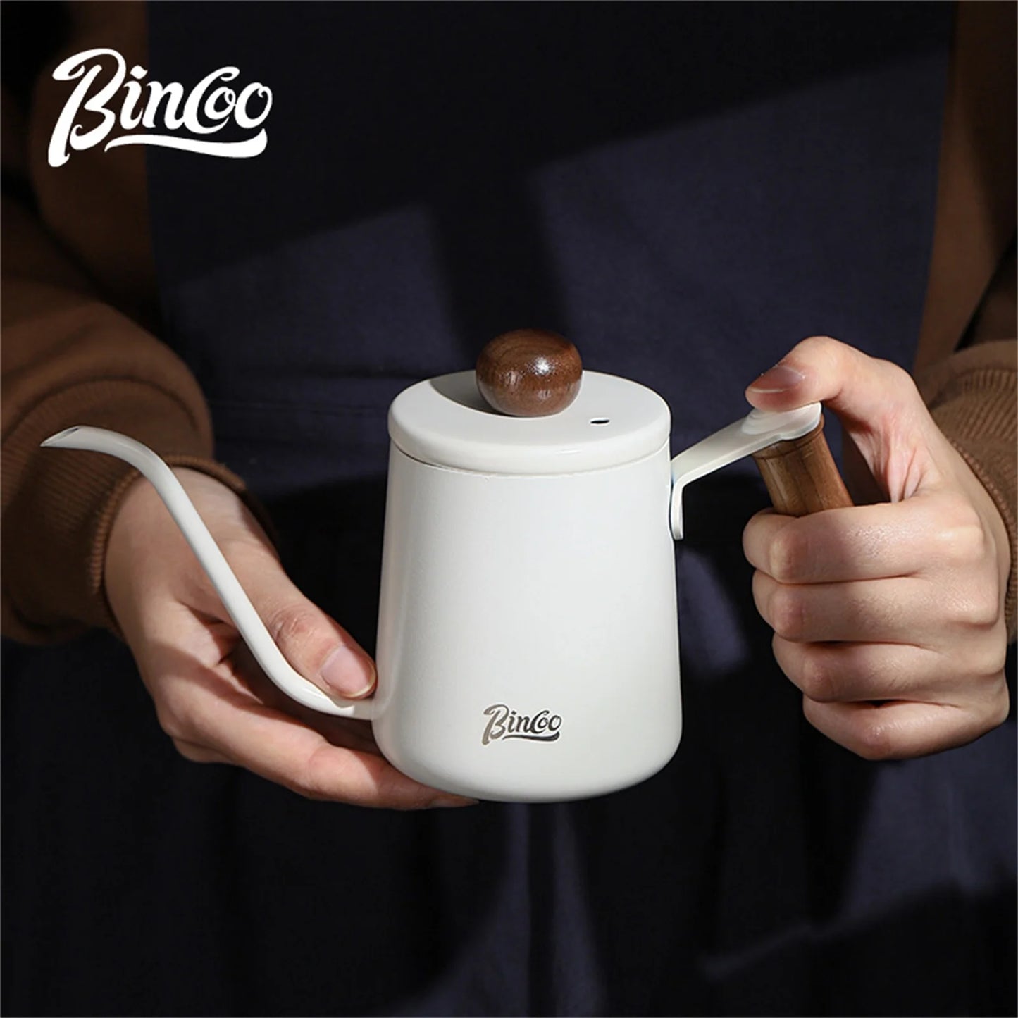 Bincoo Mini Pour Over Kettle Small Portable Stainless Steel Gooseneck Pot for Hanging Ear Coffee Watering Pot