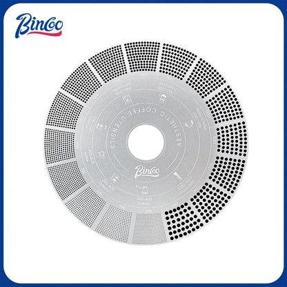 Bincoo GYKF2330 Coffee Grind Size Guide Card for Comparing Fineness and Coarseness Espresso and Pour Over Coffee to Achieve Ideal Grind