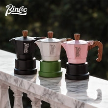 Bincoo GYKF2291 Professional 3Valve Moka Pot Construction 2-3 pa Pressure System Eagle Spout Design Prevents Leakage Home Coffee Brewing