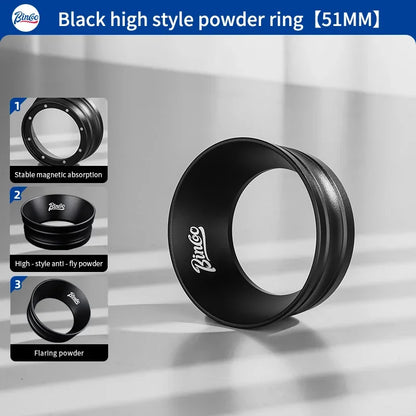 Bincoo Coffee Dosing Ring Magnetic High 3.2cm Espresso Funnel 51mm 58mm For Delonghi Breville Portafilter Home Barista Tools
