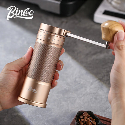 Bincoo SM01 Manual Coffee Grinder Portable Mill 420 Stainless Steel Six-Star Core Straight Shank Hand Foldable Coffee Grinder