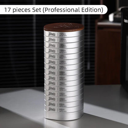 【Exhibition】Bincoo Coffee Sieve Calibration Kit, 3Piece and 17-Piece Options, Professional Barista Quality Control Tool, Home & Café Calibration
