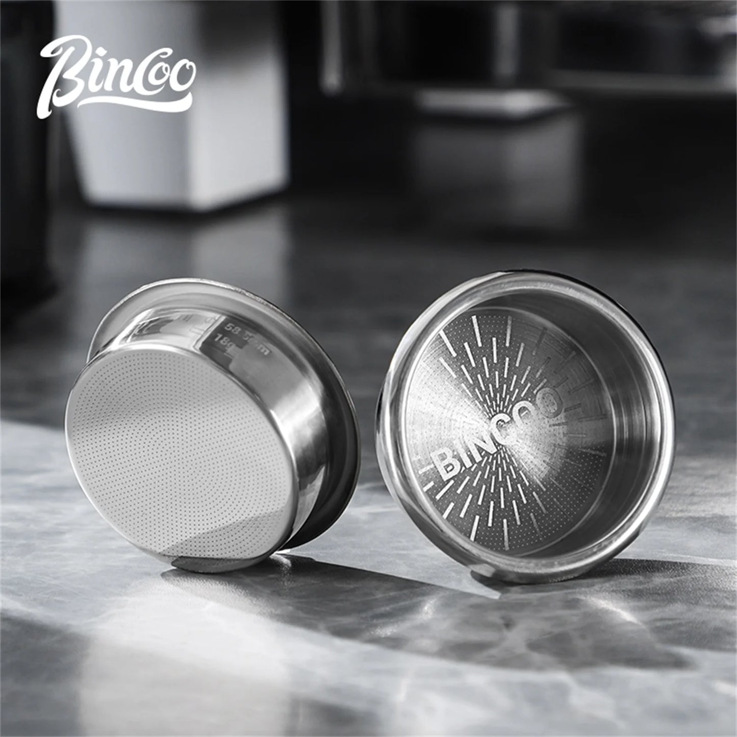 BINCOO High Precision Extraction Matrix Basket Filter,Micro Sieve Filter Basket Stainless Steel Portafilter Basket for 51/58.5mm