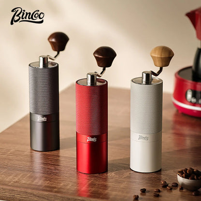 Bincoo Portable Manual Hand Coffee Grinder Professional CNC Stainless Steel Adjustable Manual Burr Coffee Bean Grinding Upgrade