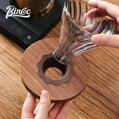 Bincoo 500ml Coffee Share Pot Pour Over Coffee Dripper Set Glass Server V01 Funnel Drip Maker Brewed Cup Coffee Sharing Pots Set