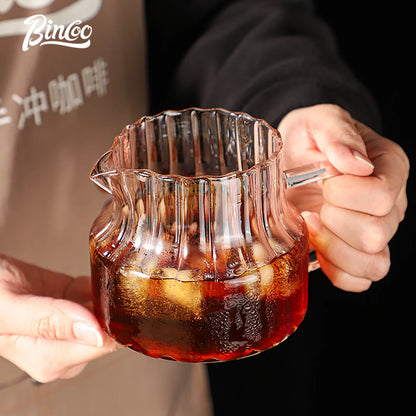 Bincoo 500ml Pour Over Coffee Maker Set Glass Carafe Coffee with Glass Coffee Filter Drip Coffee Maker Set for Home or Office