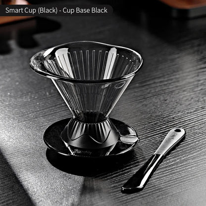 BINCOO 600ml Reusable Immersion Coffee Dripper Filters Smart Pour Over Drip Hand-Brewed Coffee Maker Tritan Coffee Filters Cup