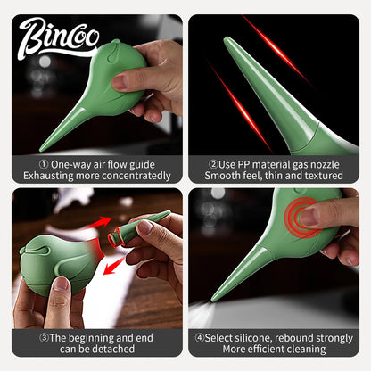 Bincoo Bird Air Blower Dust Blaster Coffee Grinder Cleaning Unidirectional Airflow for Powder Cameras Sensor Lens Cleaning
