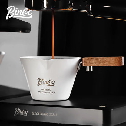 Bincoo 120mL Measuring Cup With Coffee Scale Stainless steel Coffee Extract Cup Italian Espresso Coffee Ounce Milk Cup