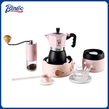 Bincoo Double Valve Coffee Moka Pot Espresso Maker Italian Coffee Concentrated Extraction Coffee Pot Barista Accessories 220V