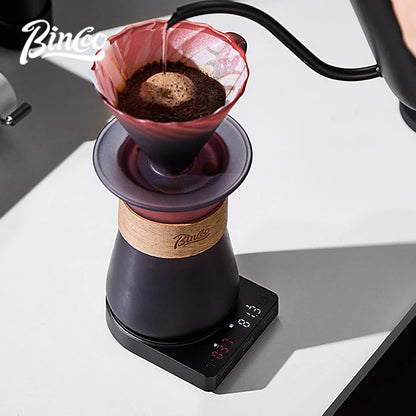 BINCOO Coffee Digital Scale Smart Scale for Weighing Espresso Beans Mini Portable Scale Accessories, Precise Home & Cafe Use