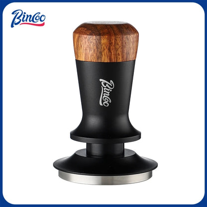 Bincoo Professional Coffee Tamper 51/58mm Spring Pressure Threaded Base Auto Leveling for Portafilter Use