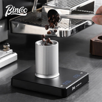 Bincoo Aluminum Alloy Coffee Powder Spreader With Five Powder sifter Mesh Shaker Duster Powder Sieve Professional Home Barista