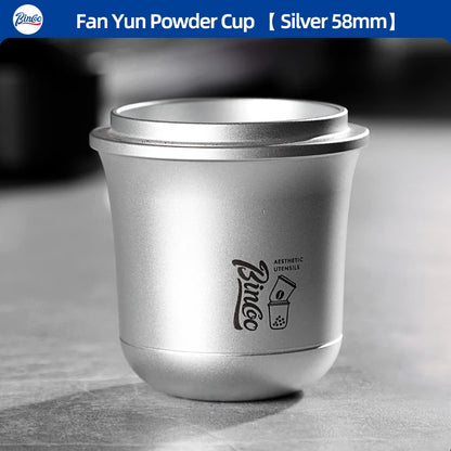 Bincoo 51/58mm Coffee Dosing Cup Aluminum Material Compatible with Espresso Portafilter Durable Wear Resistant Tool for Barista