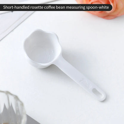 Bincoo rosette coffee spoon colorful short coffee measuring spoon long handle coffee bean spoon pressed powder spoon
