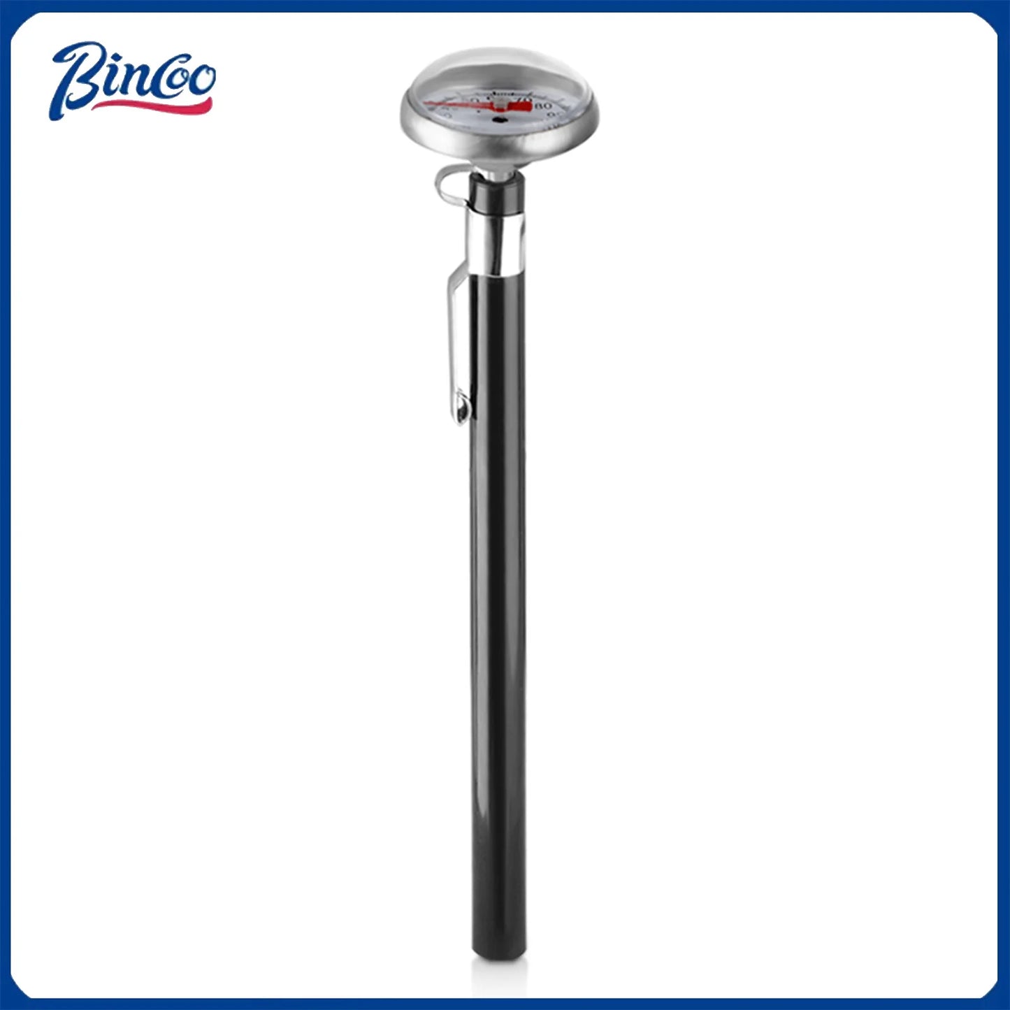 Bincoo Portable Temperature Sensitive Probe Thermometer for Coffee Espresso Kitchen Made by 304 Stainless Steel