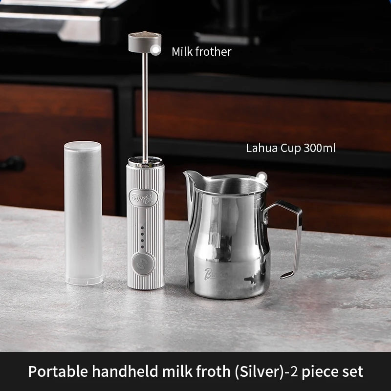 Bincoo Coffee Electric Milk Frother Coffee Latter Mug Set Milk Frother Mixer Coffee Latte Art Cup 300/450ML