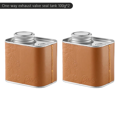 Bincoo Vacuum Coffee Container with One Way Valve Food Grade Airtight Canister for Coffee Bean Storage and Kitchen Use