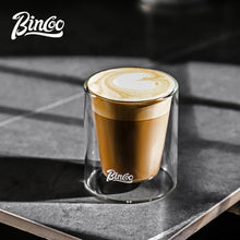 Bincoo GYKF2211 Double Wall Heat-Resistant Glass Cup 120ml Hollow Anti-Scald Design Coffee Cup Rounded Mouth Home Cafe Milk Water Glass