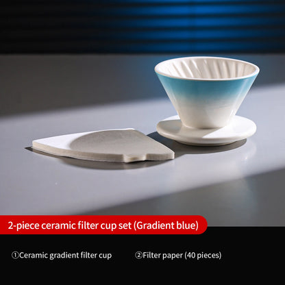 Bincoo Pour Over Coffee Set – Ceramic Dripper & Carafe, Drip Extraction Brewer, Perfect Gift for Coffee Lovers