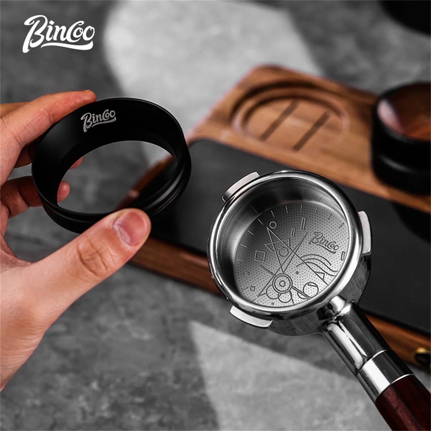 BINCOO Coffee Espresso Filter Basket Precision 51/58.5mm Coffee Machine Handle High Extraction Powder Bowl Portafilter 16/18/20g