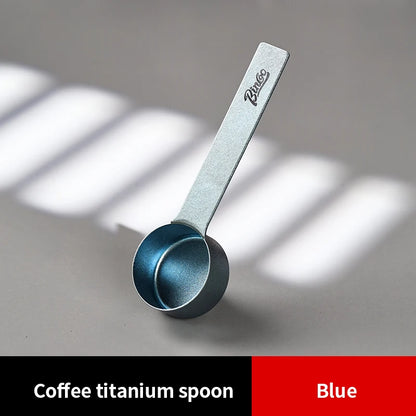 Bincoo Pure Titanium Coffee Measuring Spoon for Baking Home Use,Coffee Bean Scoop Gram Scale for Ground Coffee Specialty Tool