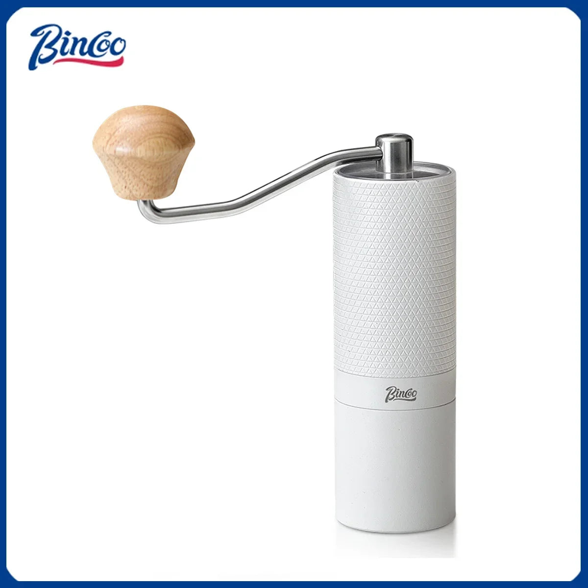 Bincoo Manual Coffee Grinder, 420 Stainless Steel Burrs, Professional Double Bearing Adjustable Grinder,Portable Coffee Grinding