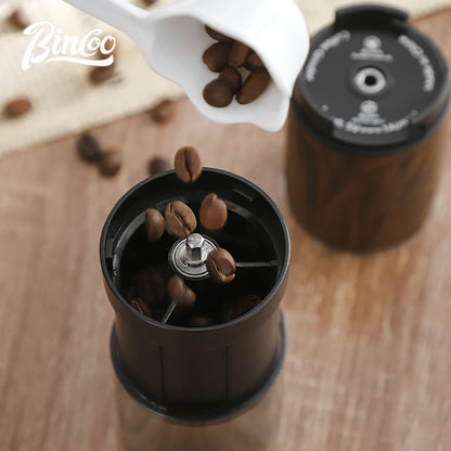 Bincoo Electric Coffee Bean Grinder Small Bean Grinder Portable Mill Stainless Steel Core Hand USB Rechargeable Coffee Grinder