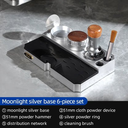 Bincoo Coffee Tamper Station Stand ABS Coffee Portafialter Holder 51-58mm Espresso Distributor Storage Base Barista Accessories