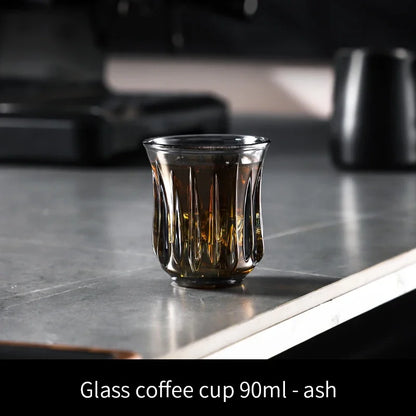 BINCOO 90ml-400ml Glass Coffee Cup Drinking Glasses for Espresso Cappuccino Latte Mug Juice Cocktails Home Kitchen Barista Tools
