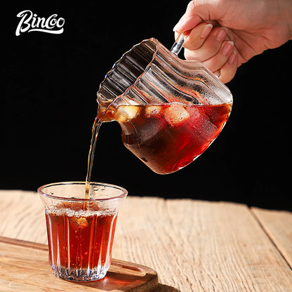 Bincoo 500ml Pour Over Coffee Maker Set Glass Carafe Coffee with Glass Coffee Filter Drip Coffee Maker Set for Home or Office