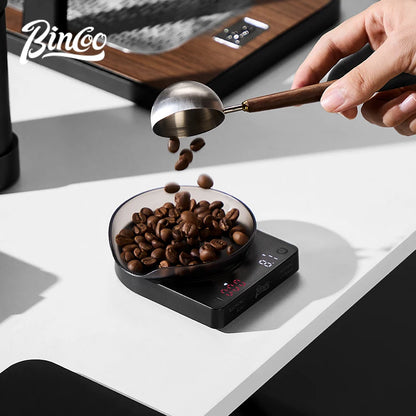 BINCOO Coffee Digital Scale Smart Scale for Weighing Espresso Beans Mini Portable Scale Accessories, Precise Home & Cafe Use