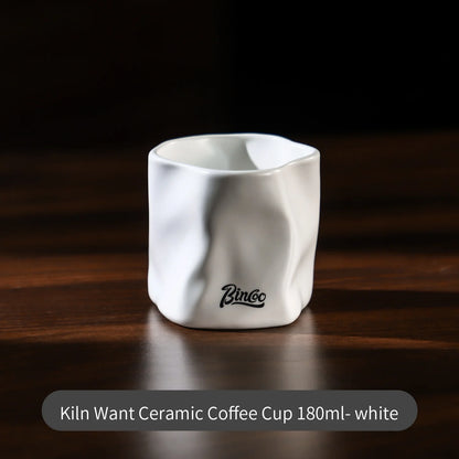 Bincoo Ceramic Coffee Cup Barista Tools Art Latte Espresso Mug for Tea Cocoa Cappuccino Home Office Cafe Kitchen Accessories