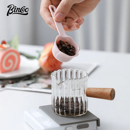 Bincoo rosette coffee spoon colorful short coffee measuring spoon long handle coffee bean spoon pressed powder spoon
