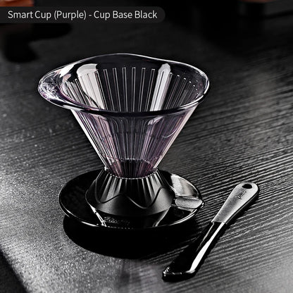 BINCOO 600ml Reusable Immersion Coffee Dripper Filters Smart Pour Over Drip Hand-Brewed Coffee Maker Tritan Coffee Filters Cup