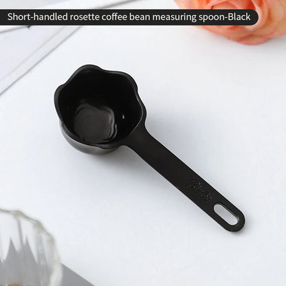 Bincoo rosette coffee spoon colorful short coffee measuring spoon long handle coffee bean spoon pressed powder spoon
