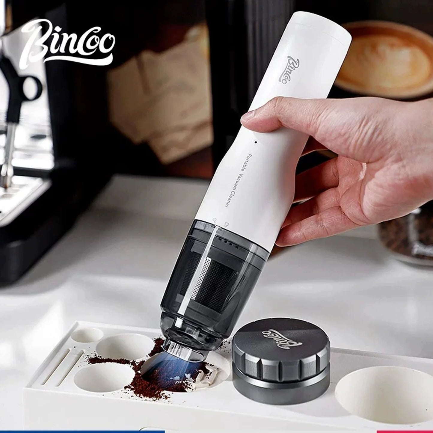 Bincoo Coffee Powder Machine Coffee Extractor Vacuum Cleaner Desktop Cleaning Small Wireless Charging Powder Extractor Barista