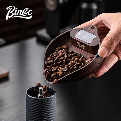 BINCOO Coffee Scale Electronic Bean Measuring Scale ABS Espresso Weighing Display Tray 0.1g/1kg Precise Weighing Barista Tools