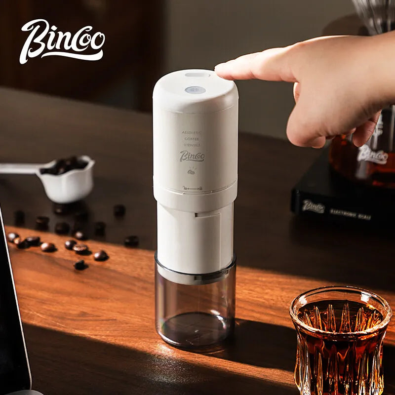 BINCOO Coffee Grinder Electric USB Type C Rechargeable Home Outdoor Blenders Profession Adjustable Coffee Beans Grinding