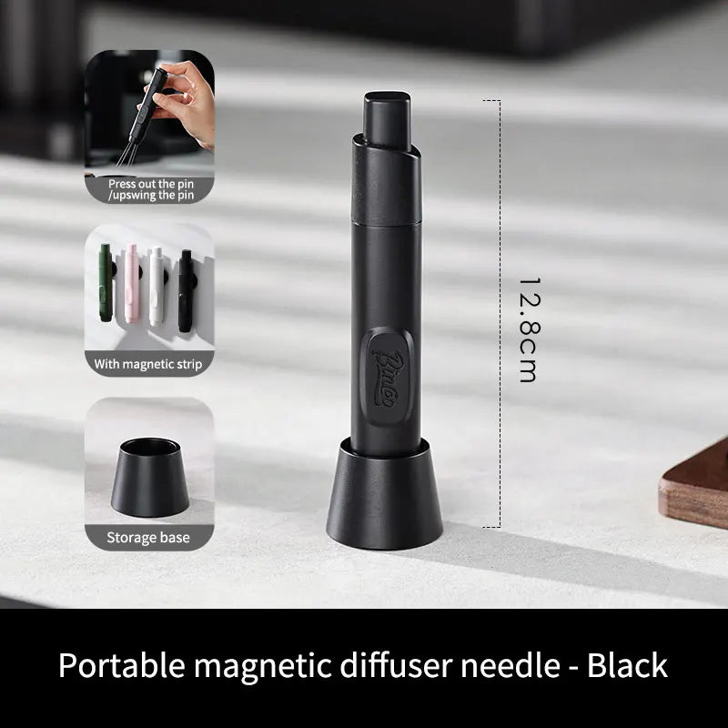 Bincoo WDT Tool Espresso Distribution Tools with Magnetic Loose Powder Needle for Espresso Coffee Stirrer Telescopic Design