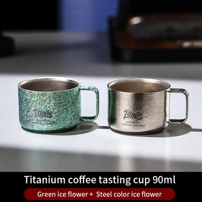 Bincoo Professional Pure Titanium Cup 45g Net Weight High Strength Lightweight Design 5 Colors Available Extreme Durability