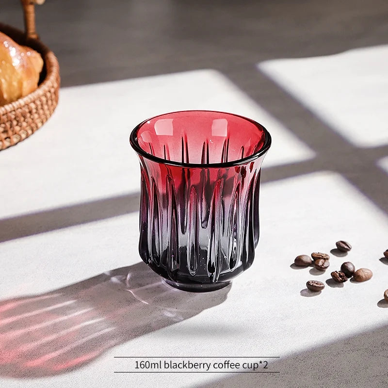 Bincoo Coffee Sharing Pot Glass Cup Set Glass Pot Coffee Cup Coffee Tray Set 500ML