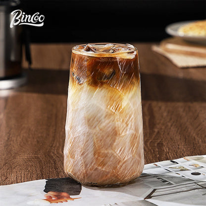 Bincoo GYKF2313 Premium Glass Coffee Cup Collection Retro Aesthetic for Dirty Coffee AmericanoEspresso High Quality for Home Cafe Use