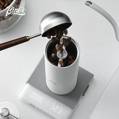 Bincoo Manual Coffee Grinder, 420 Stainless Steel Burrs, Professional Double Bearing Adjustable Grinder,Portable Coffee Grinding