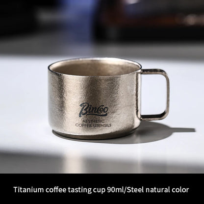Bincoo Professional Pure Titanium Cup 45g Net Weight High Strength Lightweight Design 5 Colors Available Extreme Durability
