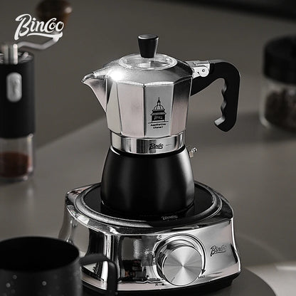 BINCOO Espresso Maker, Grecas De Cafe, Italian Coffee Pot Ideal for Kitchens & RV Travel, Full-Bodied Coffee with Ease & Style