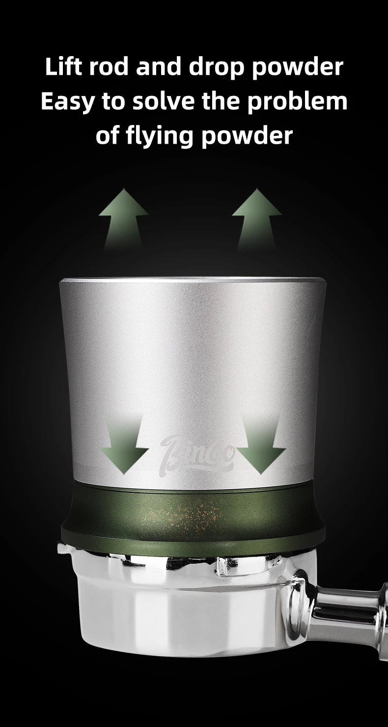 BINCOO 58mm Dosing Shakers Espresso Coffee Powder Receiver Container Espresso Grounds Dosing Cup Barista Coffee Accessories