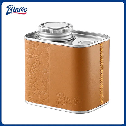 Bincoo Vacuum Coffee Container with One Way Valve Food Grade Airtight Canister for Coffee Bean Storage and Kitchen Use