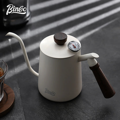 Bincoo Portable Temperature Sensitive Probe Thermometer for Coffee Espresso Kitchen Made by 304 Stainless Steel